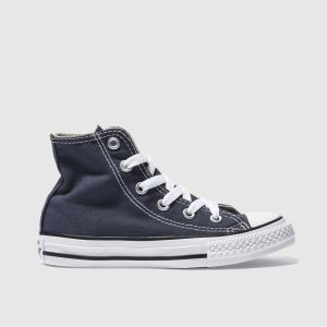 Converse navy all star hi Junior trainers