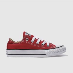 Converse red all star lo Junior trainers