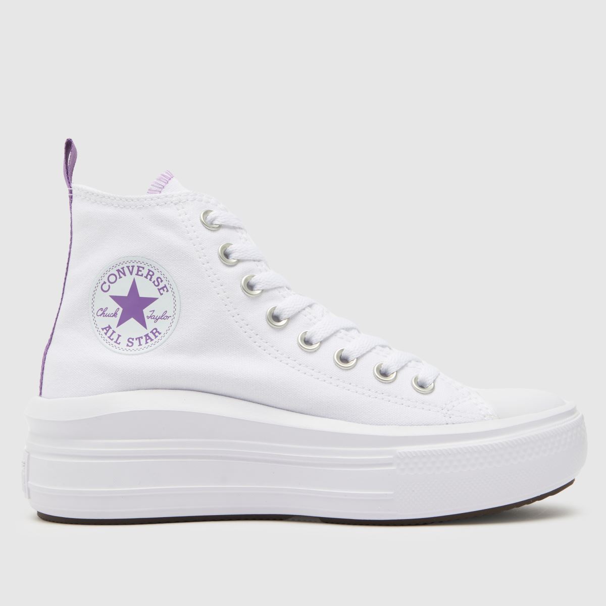 Converse white all star move hi Girls Youth trainers