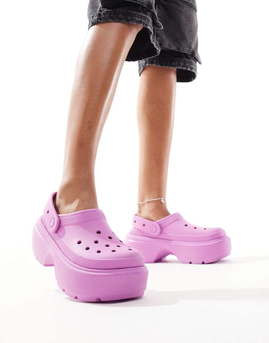 Crocs Stomp Clogs In Bubble-Purple