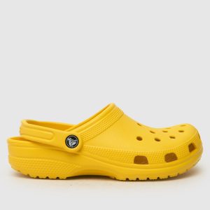 Crocs classic clog sandals in yellow