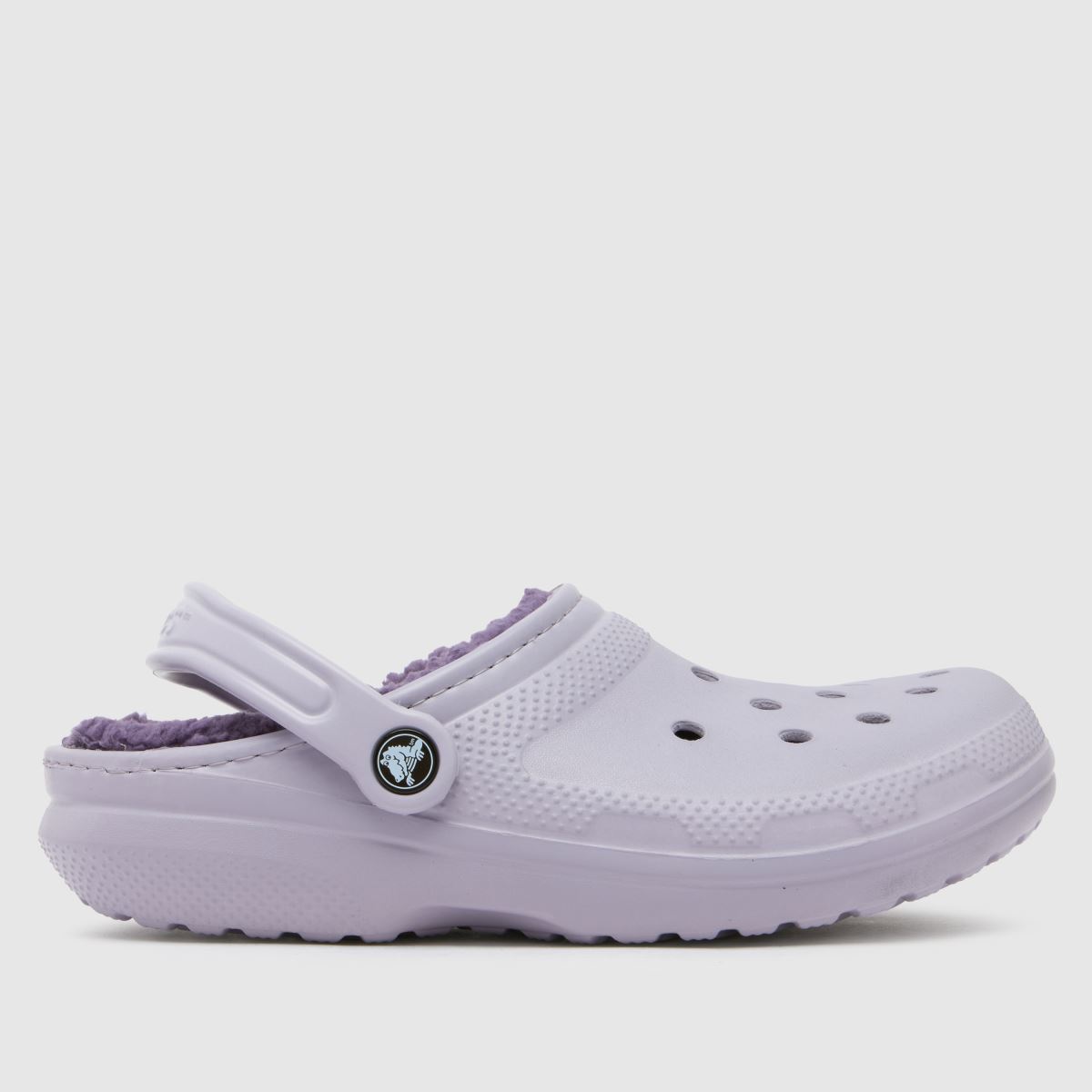 Crocs classic lined clog sandals in lilac