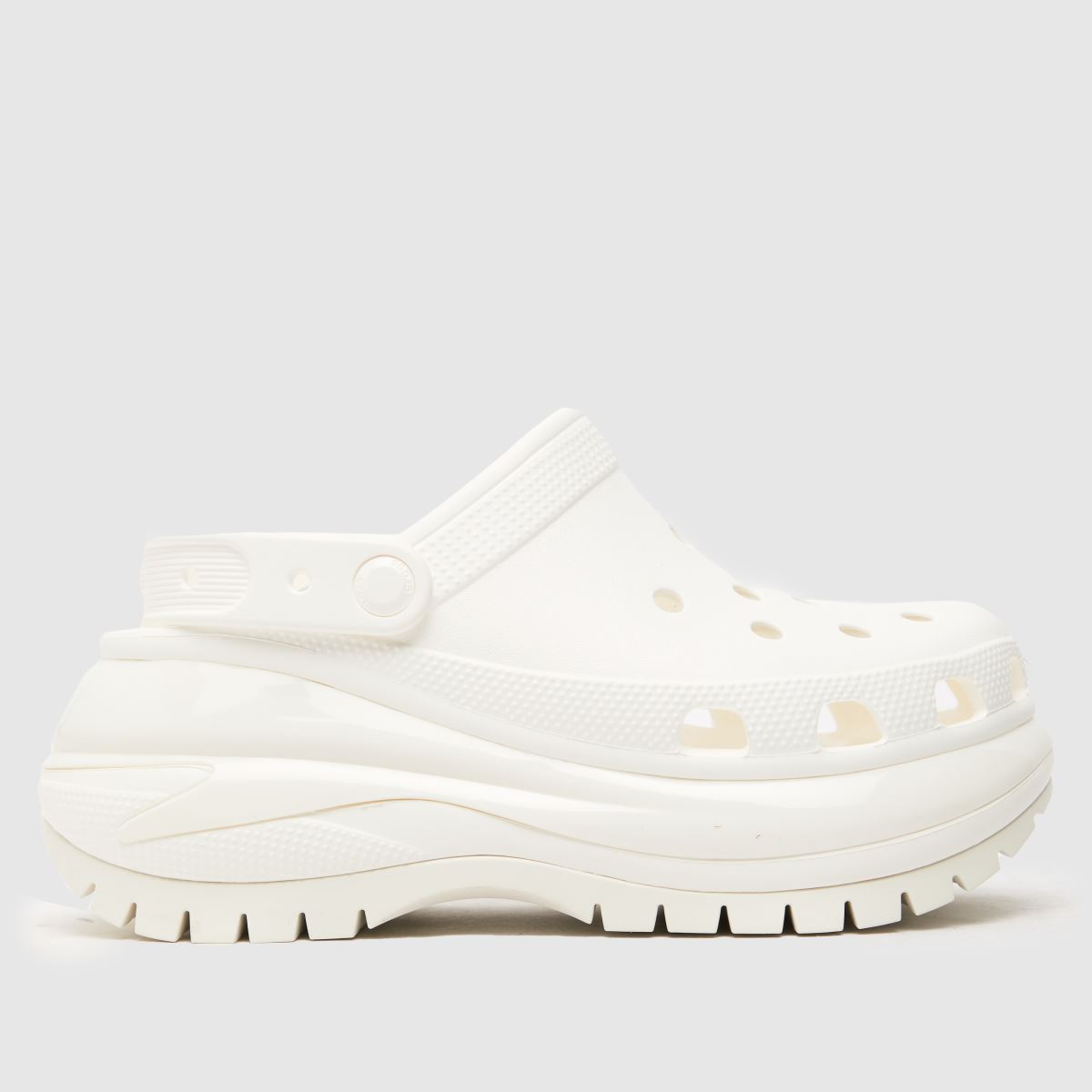 Crocs mega crush clog sandals in white
