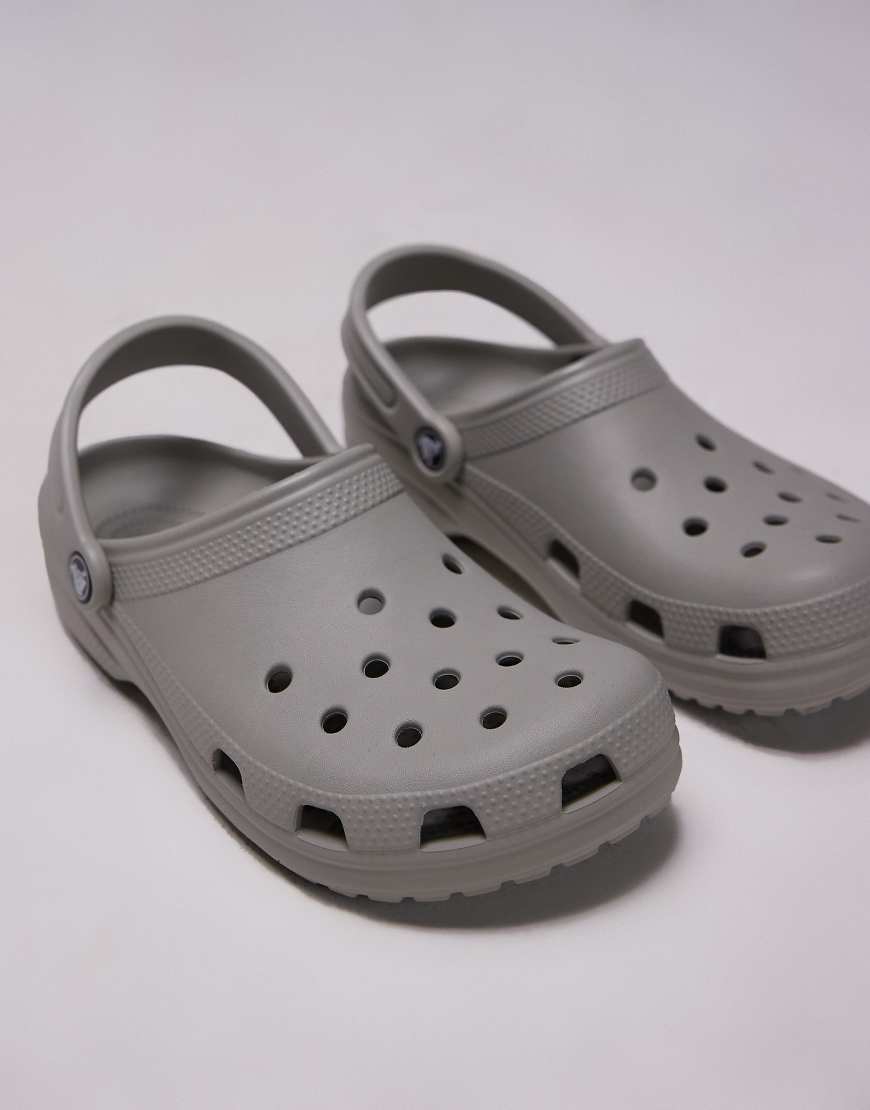 Crocs unisex classic clogs in elephant grey