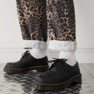 Dr Martens 1461 3-eye shoes in black smooth leather