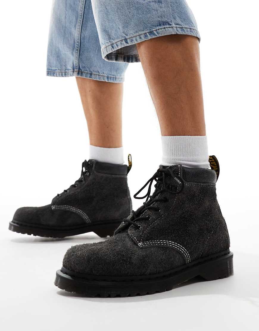 Dr Martens 939 6 eye boots in dark grey leather