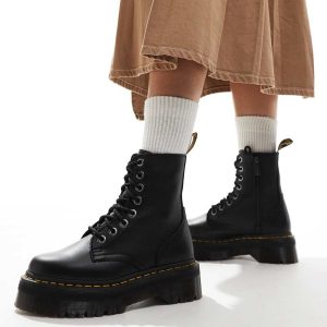 Dr Martens Jadon III 8 eye boots in black pisa