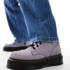 Dr Martens Jadon III 8 eye boots in lilac suede-Purple