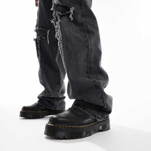 Dr Martens Jetta zip boots in black sendal