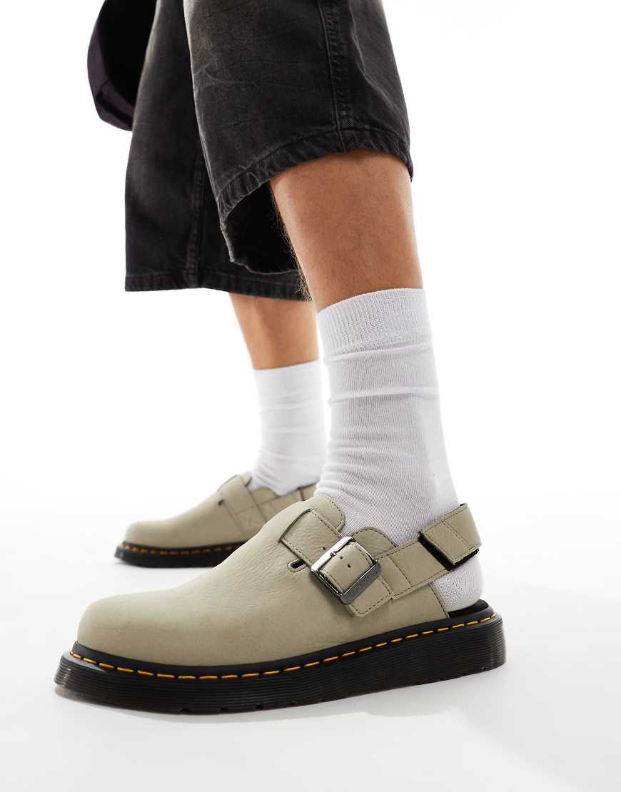 Dr Martens Jorge II mules in beige suede-Neutral