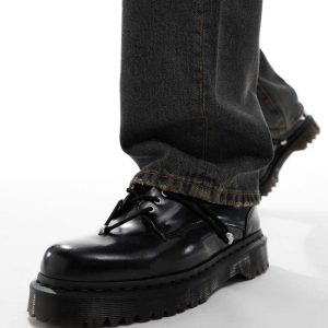 Dr Martens Zeffir 5 eye shoes in black leather