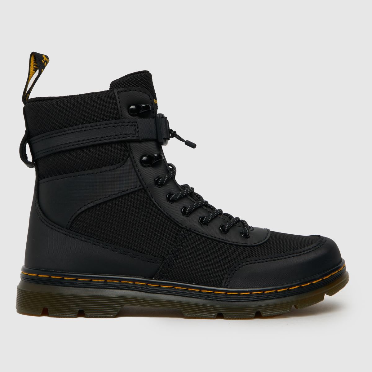 Dr Martens black combs tech Junior boots