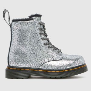 Dr Martens silver 1460 serena Girls Junior boots