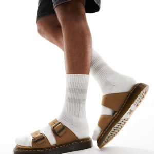 Dr Martens unisex Josef sandals in tan-Brown