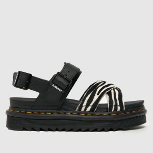 Dr Martens voss sandals in black & white