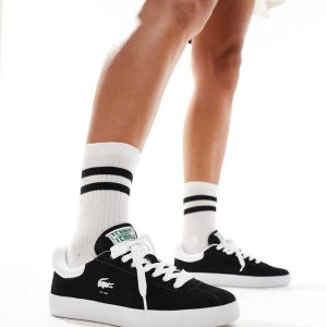 Lacoste Baseshot 223 trainers in black suede