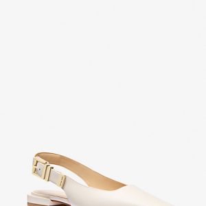 MK Darrington Leather Flat - Natural - Michael Kors