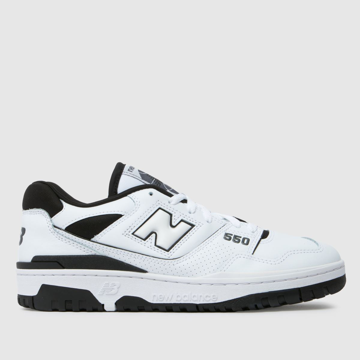 New Balance bb550 trainers in white & black