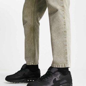 Nike Air Max 90 Recraft trainers in triple black