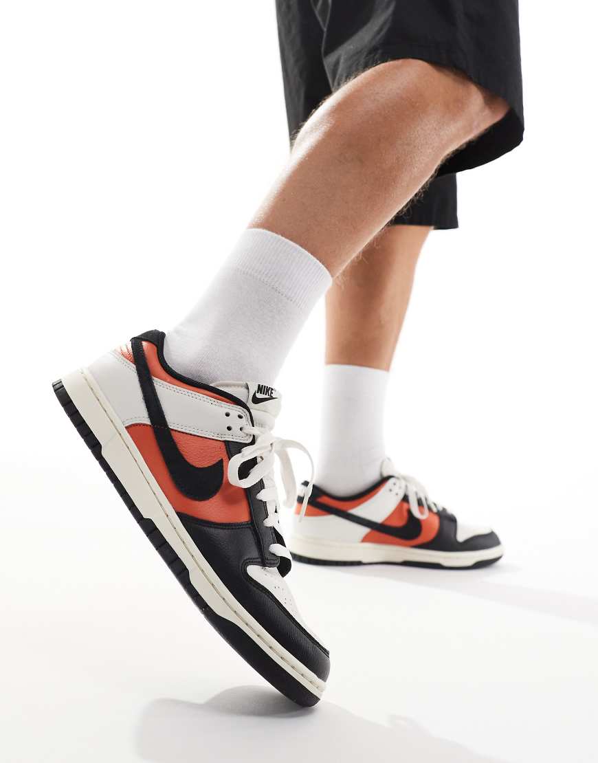 Nike Dunk Low Retro halloween trainers in white, orange and black Nike Dunk Low Retro halloween trainers in white, orange and black