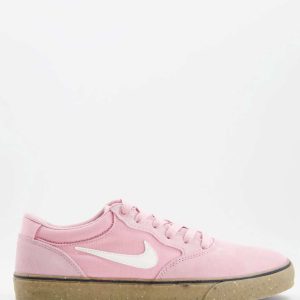 Nike SB Chron 2 trainers in pink with gum sole