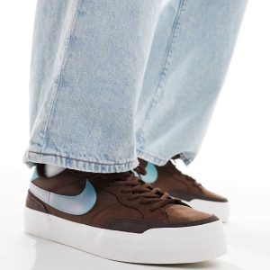 Nike SB Zoom Pogo Plus trainers in brown and blue