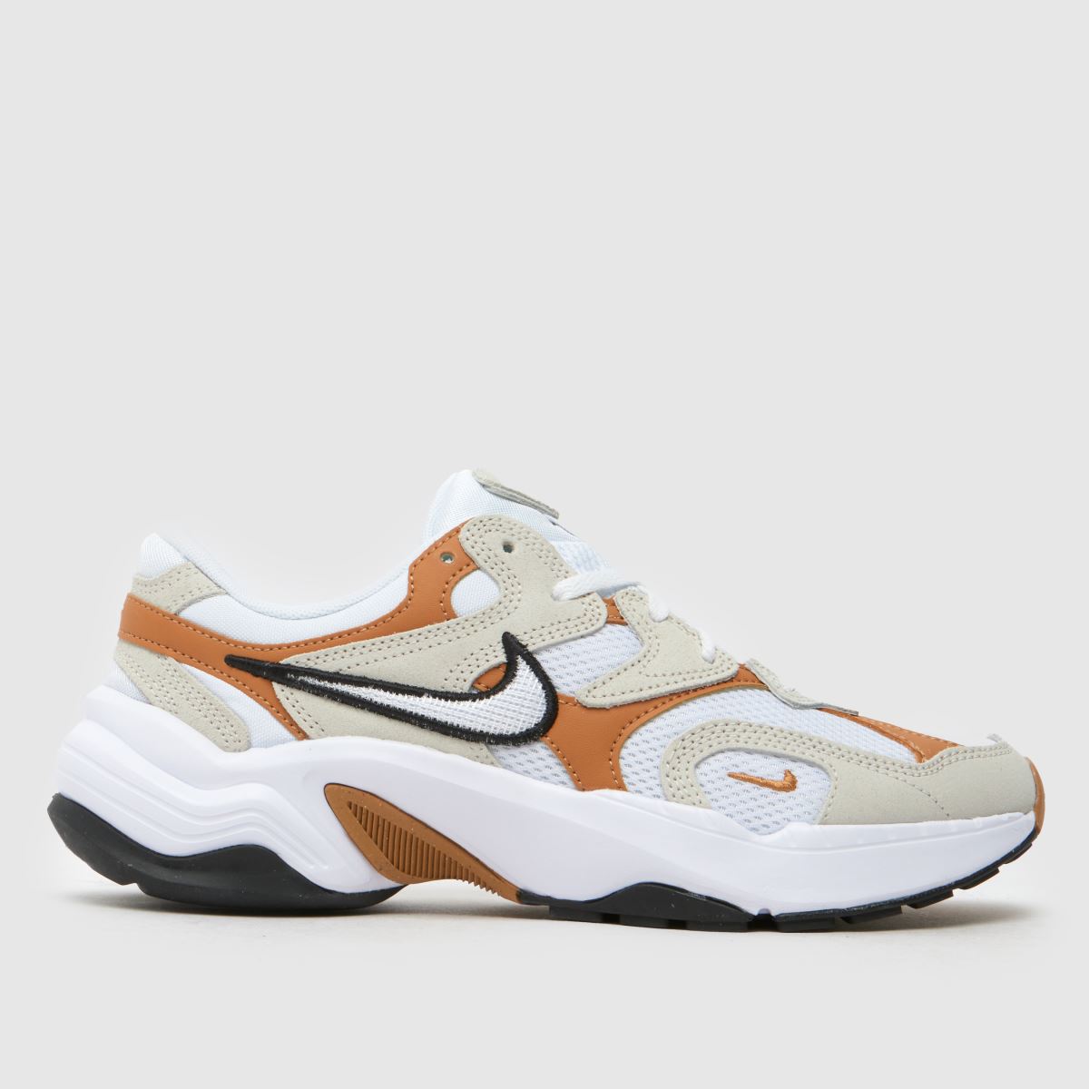Nike al8 trainers in white & orange