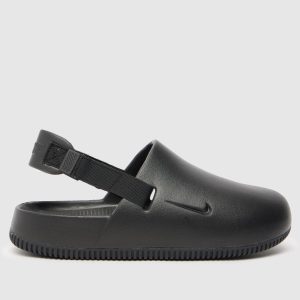 Nike calm mule sandals in black