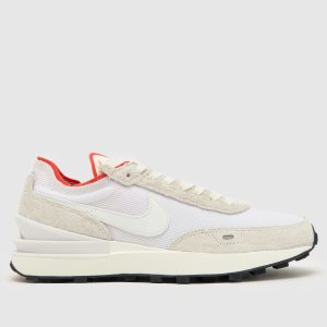 Nike waffle one vintage trainers in white multi