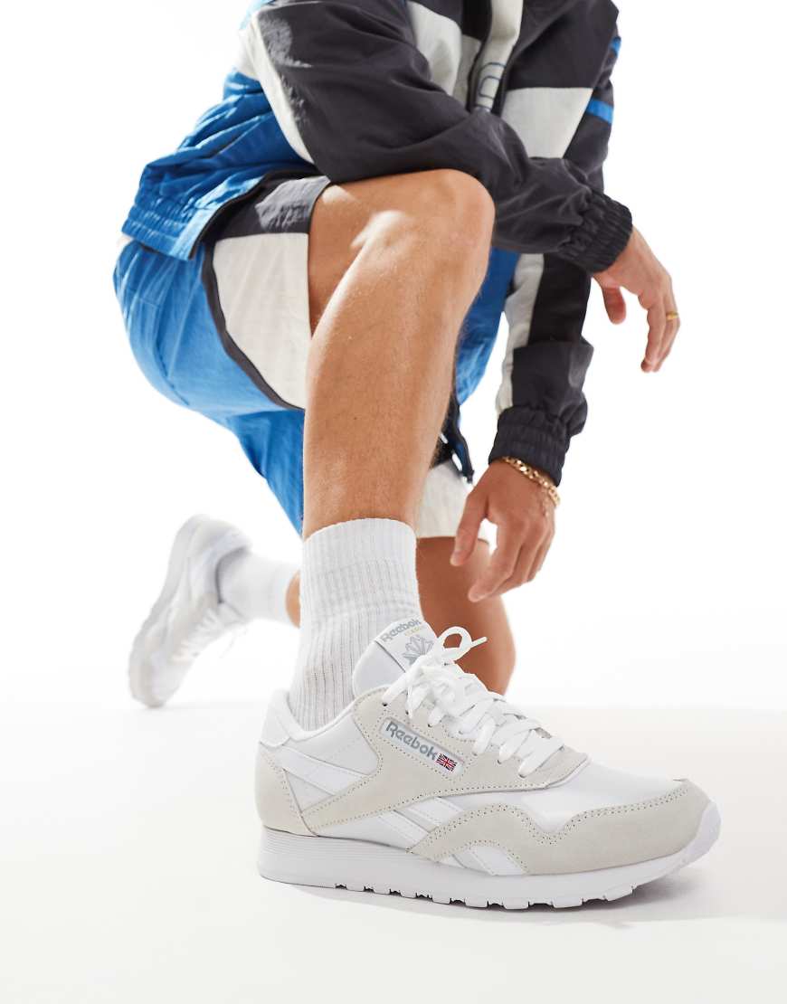 Reebok Classic Nylon trainers in off-white