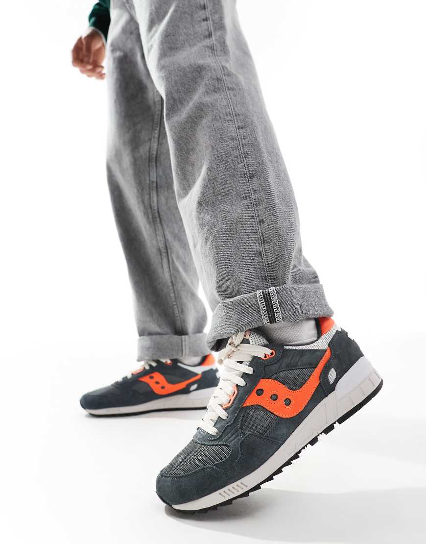 Saucony Originals Shadow 5000 trainers in grey and orange