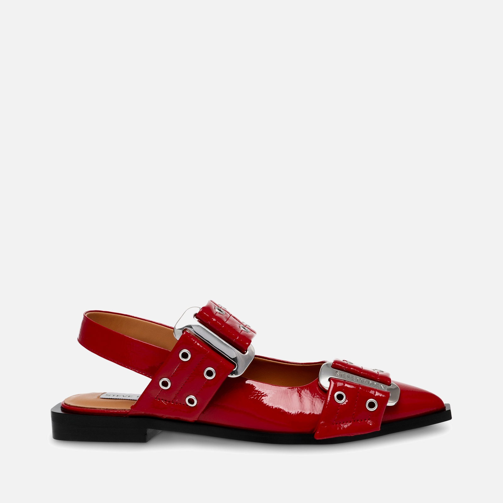 Steve Madden Women's Grand Ave Faux Leather Flats - UK 3