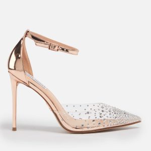 Steve Madden Women's Ravaged Faux Leather Heeled Pumps - UK 8