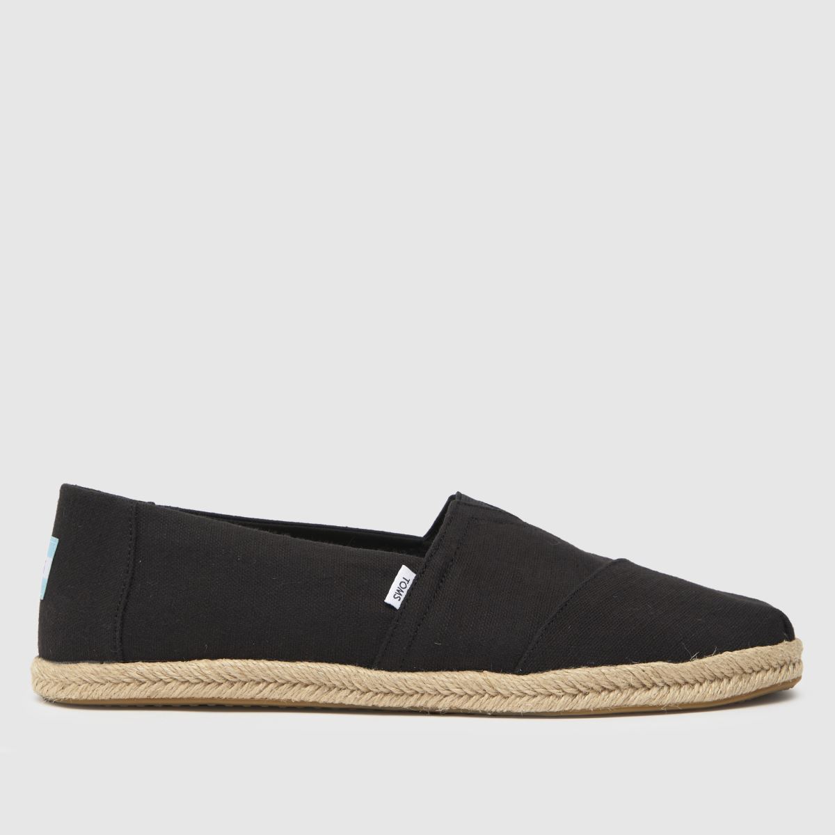 TOMS alpargata rope shoes in black