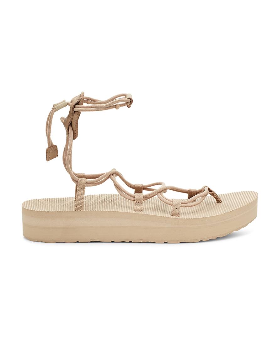 Teva Midform Infinity chunky strappy sandals in sesame-Neutral