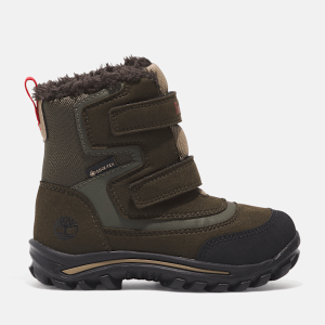 Timberland - Chillberg Mid Hook & Loop Snow Boot with Gore-Tex Bootie for Toddler in Green, Green, Size: 5