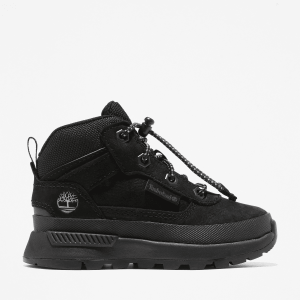 Timberland - Field Trekker Mid Lace-Up Trainer for Toddler in Black, Black, Size: 7