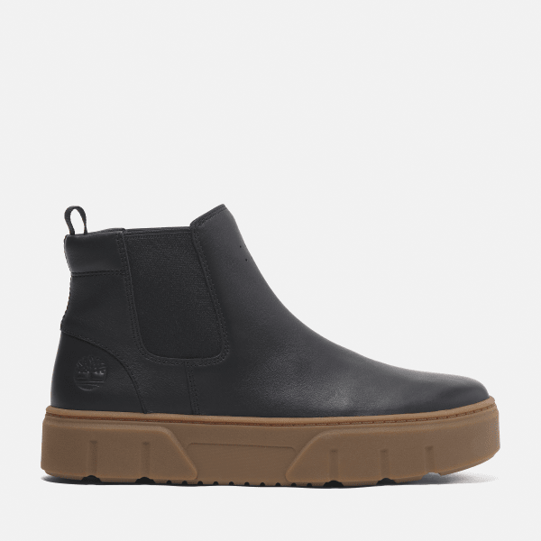 Timberland - Laurel Court Mid Pull On Trainer for Women in Black, Woman, Black, Size: 7.5