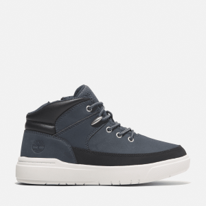 Timberland - Seneca Bay Mid Lace-Up Trainer for Youth in Dark Blue, Blue, Size: 13