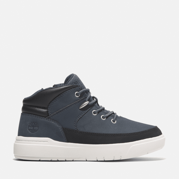 Timberland - Seneca Bay Mid Lace-Up Trainer for Youth in Dark Blue, Blue, Size: 13