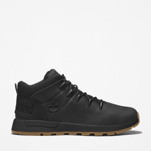 Timberland - Sprint Trekker Mid Lace-Up Trainer for Men in Monochrome Black, Man, Black, Size: 8.5
