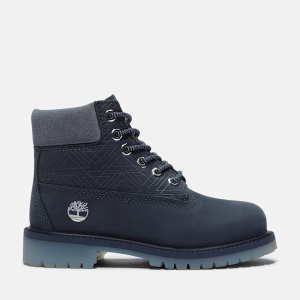 Timberland - Timberland Premium 6-Inch Lace-Up Waterproof Boot for Junior in Dark Blue, Blue, Size: 3.5