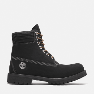Timberland - Timberland Premium 6-Inch Lace Up Waterproof Boot for Men in Black, Man, Black, Size: 8