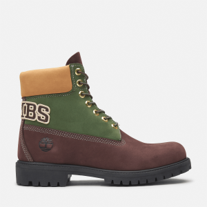 Timberland - Timberland Premium 6-Inch Lace Up Waterproof Boot for Men in Green/Brown, Man, Green, Size: 6.5