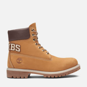 Timberland - Timberland Premium 6-Inch Lace Up Waterproof Boot for Men in Yellow/Beige, Man, Yellow, Size: 8