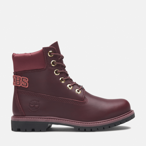 Timberland - Timberland Premium 6-Inch Lace Up Waterproof Boot for Women in Dark Pink, Woman, Pink, Size: 7