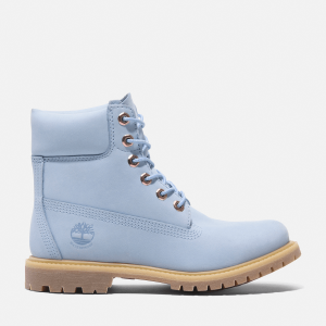 Timberland - Timberland Premium 6-Inch Lace Up Waterproof Boot for Women in Light Blue, Woman, Blue, Size: 8