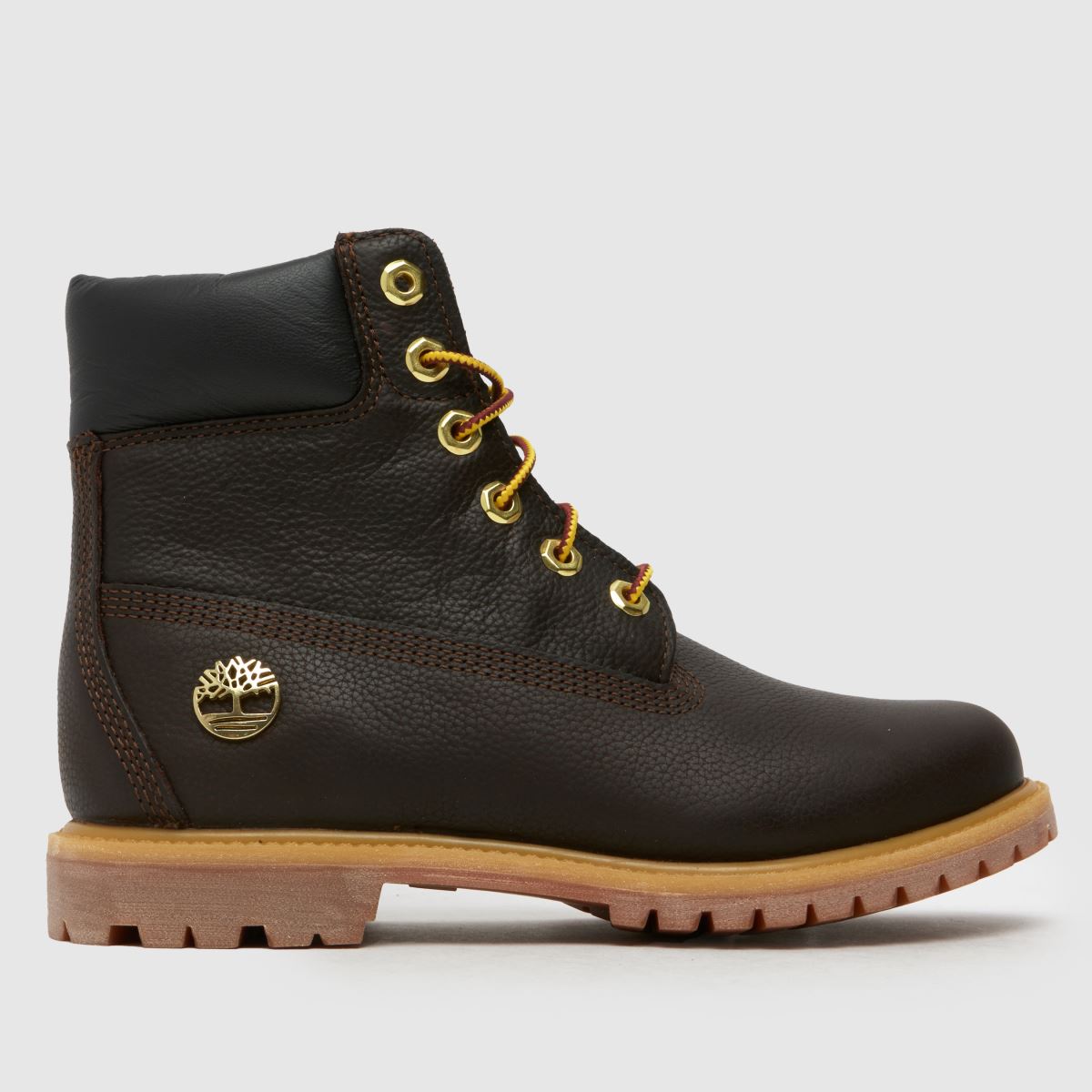 Timberland premium 6-inch boots in dark brown