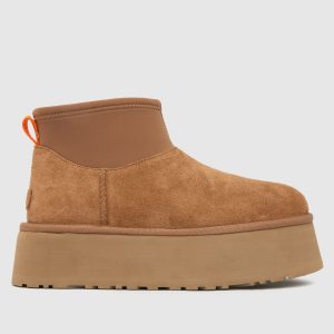UGG classic mini dipper boots in chestnut