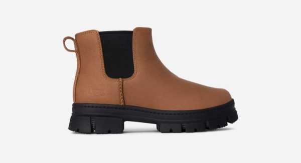 UGG® Ashton Chelsea Boot in Brown, Size 3, Leather